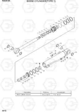 4410 BOOM CYLINDER(TYPE 1) R55W-9A, Hyundai