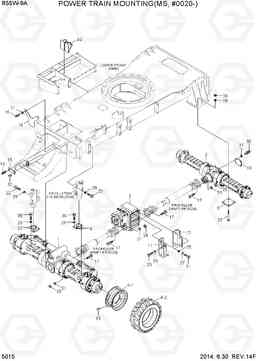 5015 POWER TRAIN MOUNTING(MS, #0020-) R55W-9A, Hyundai