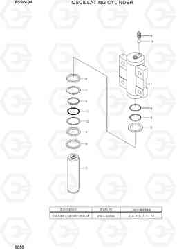 5030 OSCILLATING CYLINDER R55W-9A, Hyundai