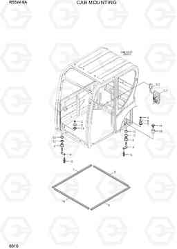 6010 CAB MOUNTING R55W-9A, Hyundai