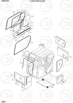 6030 CAB ASSY(2/5) R55W-9A, Hyundai