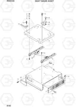 6140 SEAT BASE ASSY R55W-9A, Hyundai