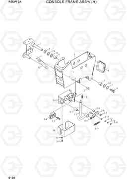 6150 CONSOLE FRAME ASSY(LH) R55W-9A, Hyundai