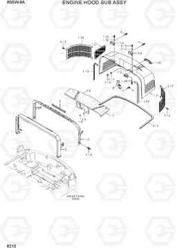 6210 ENGINE HOOD SUB ASSY R55W-9A, Hyundai