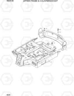 6320 UPPER FRAME & COUNTERWEIGHT R55W-9A, Hyundai