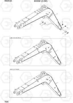 7020 BOOM(3.0M) R55W-9A, Hyundai