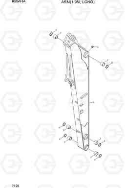 7120 ARM(1.9M, LONG) R55W-9A, Hyundai