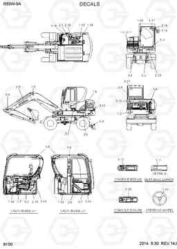 8100 DECALS R55W-9A, Hyundai