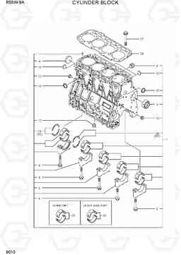 9010 CYLINDER BLOCK R55W-9A, Hyundai