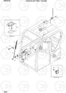 2040 CAB ELECTRIC 1 (CAB) R60W-9S, Hyundai