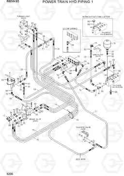 3200 POWER TRAIN HYD PIPING 1 R60W-9S, Hyundai