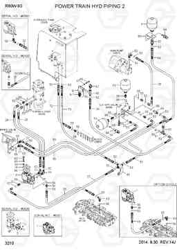 3210 POWER TRAIN HYD PIPING 2 R60W-9S, Hyundai