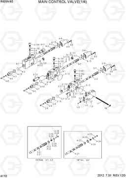 4110 MAIN CONTROL VALVE(1/4) R60W-9S, Hyundai