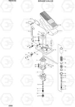 4350 BRAKE VALVE R60W-9S, Hyundai