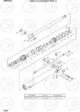 4420 ARM CYLINDER(TYPE 1) R60W-9S, Hyundai