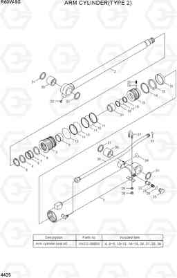 4425 ARM CYLINDER(TYPE 2) R60W-9S, Hyundai