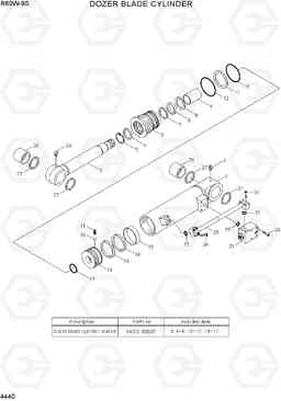 4440 DOZER BLADE CYLINDER R60W-9S, Hyundai