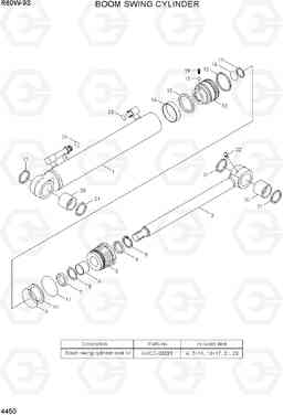 4450 BOOM SWING CYLINDER R60W-9S, Hyundai