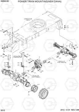 5010 POWER TRAIN MOUNTING(NEW DANA) R60W-9S, Hyundai