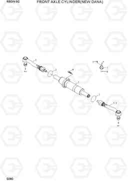5080 FRONT AXLE CYLINDER(NEW DANA) R60W-9S, Hyundai