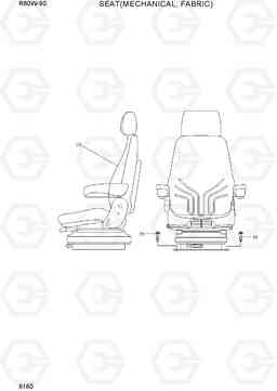 6160 SEAT(MECHANICAL, FABRIC) R60W-9S, Hyundai