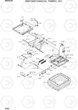 6165 SEAT(MECHANICAL, FABRIC, 2/2) R60W-9S, Hyundai