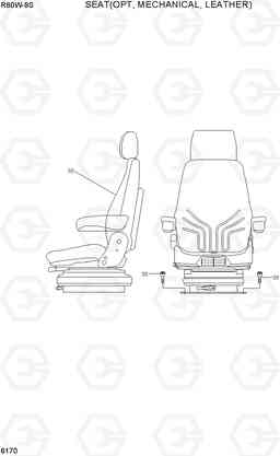 6170 SEAT(OPT, MECHANICAL, LEATHER) R60W-9S, Hyundai