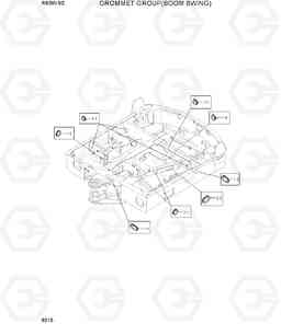 6315 GROMMET GROUP(BOOM SWING) R60W-9S, Hyundai