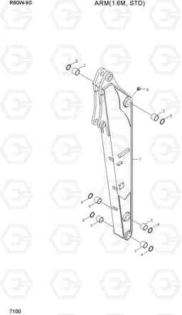 7100 ARM(1.6M, STD) R60W-9S, Hyundai