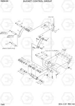 7300 BUCKET CONTROL GROUP R60W-9S, Hyundai