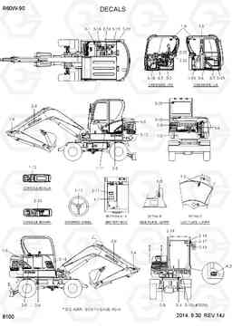 8100 DECALS R60W-9S, Hyundai