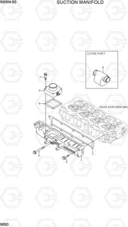 9050 SUCTION MANIFOLD R60W-9S, Hyundai