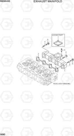 9060 EXHAUST MANIFOLD R60W-9S, Hyundai