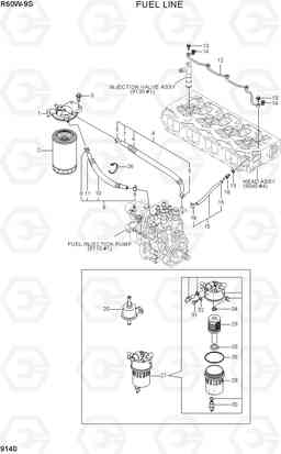 9140 FUEL LINE R60W-9S, Hyundai
