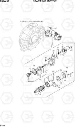 9150 STARTING MOTOR R60W-9S, Hyundai