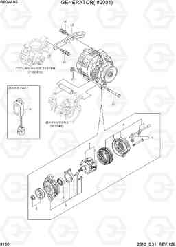 9160 GENERATOR(-#0001) R60W-9S, Hyundai