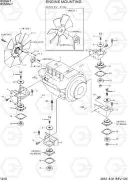 1010 ENGINE MOUNTING R55W-7, Hyundai