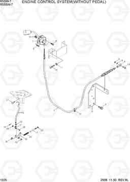 1025 ENGINE CONTROL SYSTEM(WITHOUT PEDAL) R55W-7, Hyundai