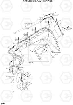 3210 ATTACH HYDRAULIC PIPING R55W-7, Hyundai
