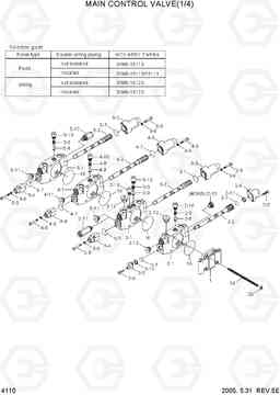 4110 MAIN CONTROL VALVE(1/4) R55W-7, Hyundai