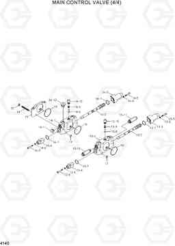 4140 MAIN CONTROL VALVE(4/4) R55W-7, Hyundai