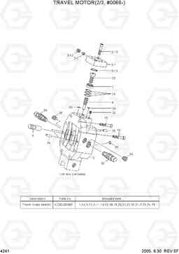 4241 TRAVEL MOTOR(2/3, #0068-) R55W-7, Hyundai