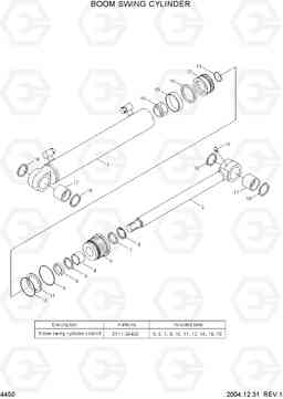 4450 BOOM SWING CYLINDER R55W-7, Hyundai