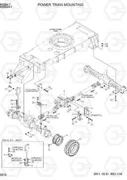 5010 POWER TRAIN MOUNTING R55W-7, Hyundai