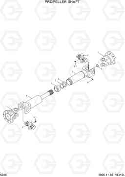 5020 PROPELLER SHAFT R55W-7, Hyundai