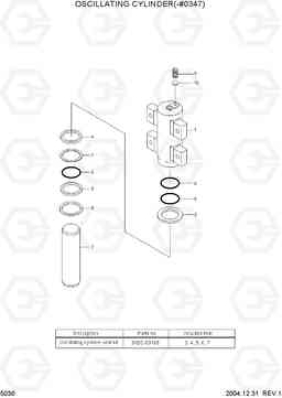 5030 OSCILLATING CYLINDER(-#0347) R55W-7, Hyundai