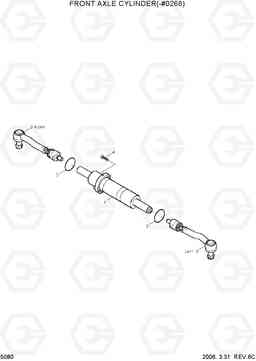 5080 FRONT AXLE CYLINDER(-#0268) R55W-7, Hyundai