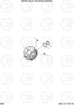 5090 REAR AXLE HOUSING(-#0268) R55W-7, Hyundai