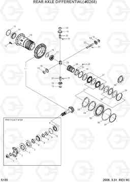 5100 REAR AXLE DIFFERENTIAL(-#0268) R55W-7, Hyundai