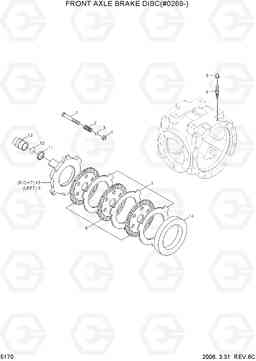 5170 FRONT AXLE BRAKE DISC(#0269-) R55W-7, Hyundai